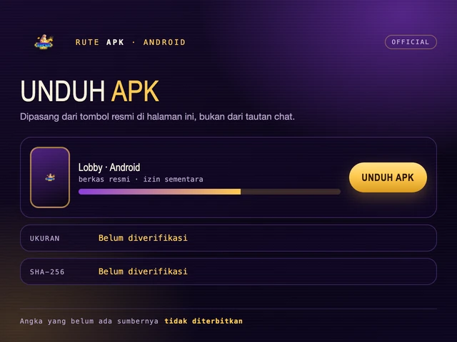 Kartu APK: tombol Unduh APK dengan ukuran dan SHA-256 yang belum diverifikasi